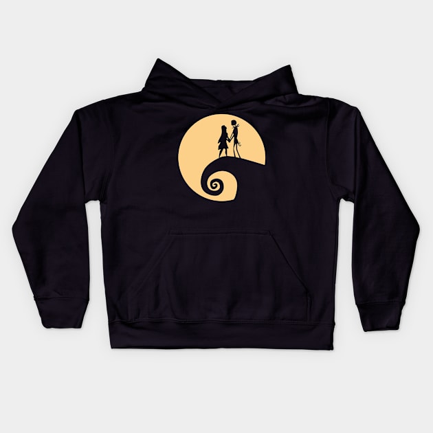 Jack and Sally Kids Hoodie by mshell_mayhem